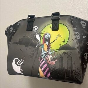 Nightmare Before Christmas Themed Gray Handbag